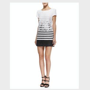 Milly Chloe Tweed Metallic Shift Dress - size 6